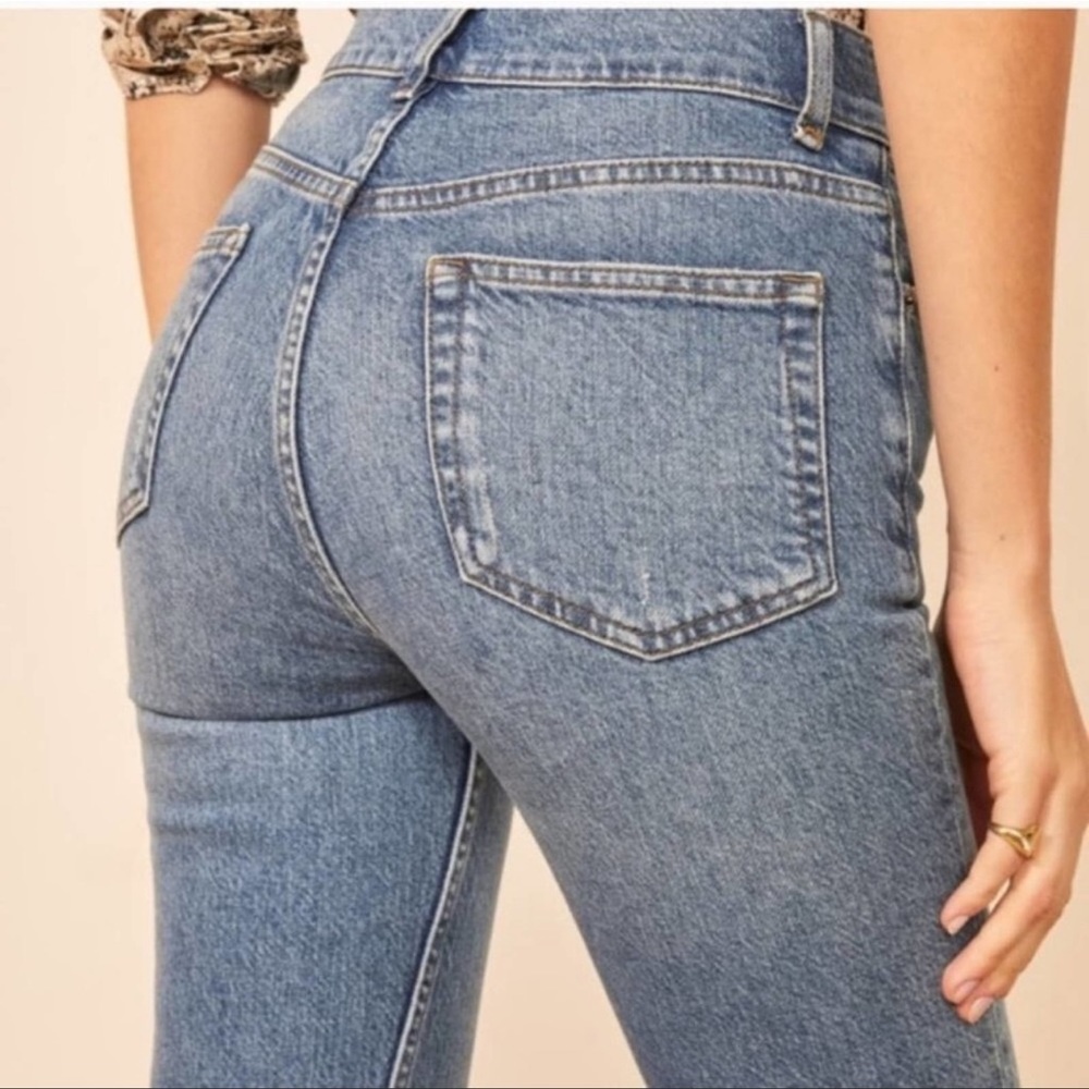 Reformation Serena High Rise Skinny Jeans In Malta Destroyed sz 27